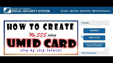 how to create sss account.